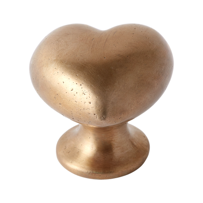 Whimsical Heart Silicon Bronze Cabinet Knob