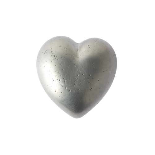 Whimsical Heart White Bronze Cabinet Knob