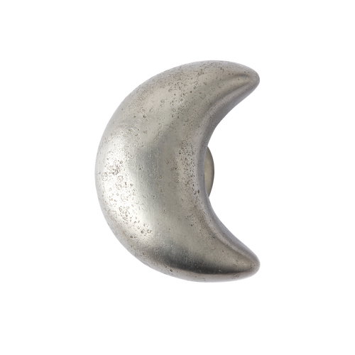 Whimsical Moon White Bronze Cabinet Knob