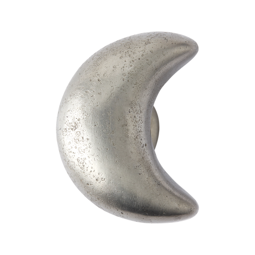 Whimsical Moon White Bronze Cabinet Knob