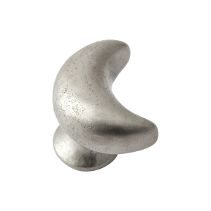 Whimsical Moon White Bronze Cabinet Knob