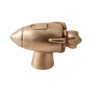 Whimsical Rocket Silicon Bronze Cabinet Knob