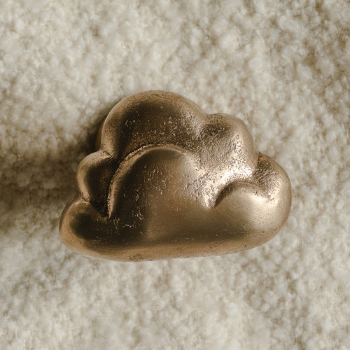 Whimsical Cloud Silicon Bronze Cabinet Knob