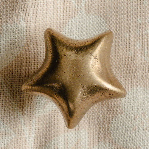Whimsical Star Silicon Bronze Cabinet Knob