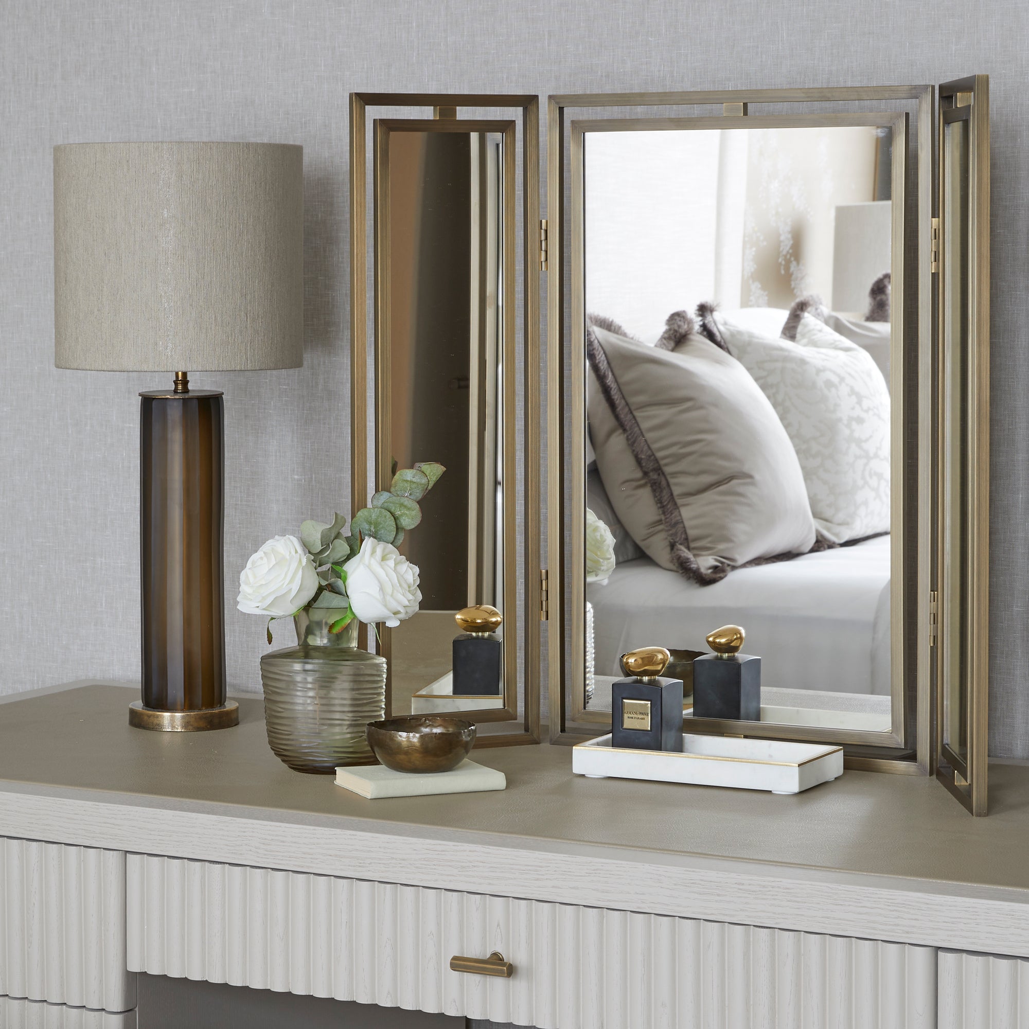 Claremont Panelled Dressing Table Mirror | Designed by Sophie