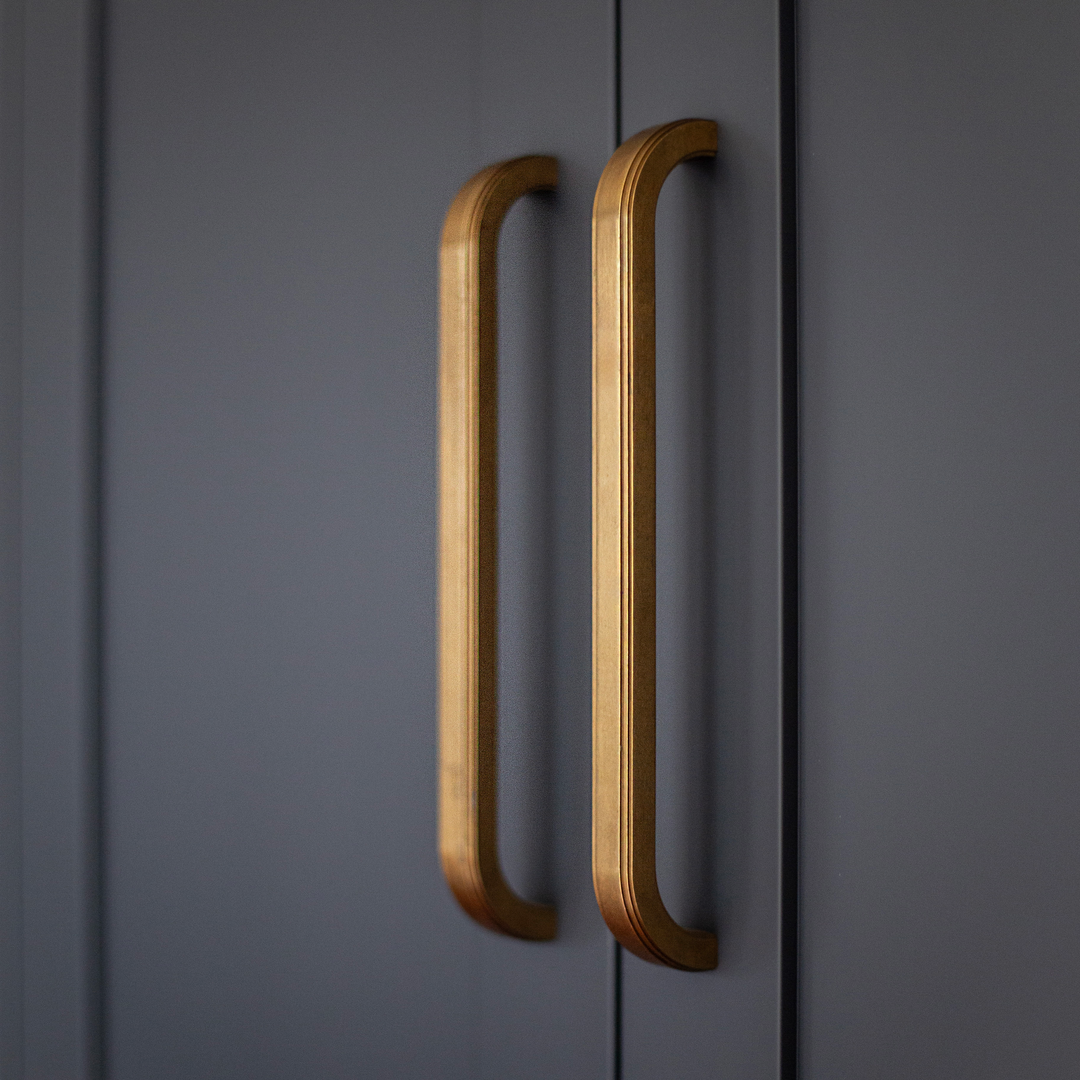 Design by Lindsay Laine Interiors. Product shown in our aged brass (BEL) finish.