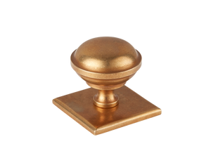 Sample of Queslett Cabinet Knob with Square Backplate