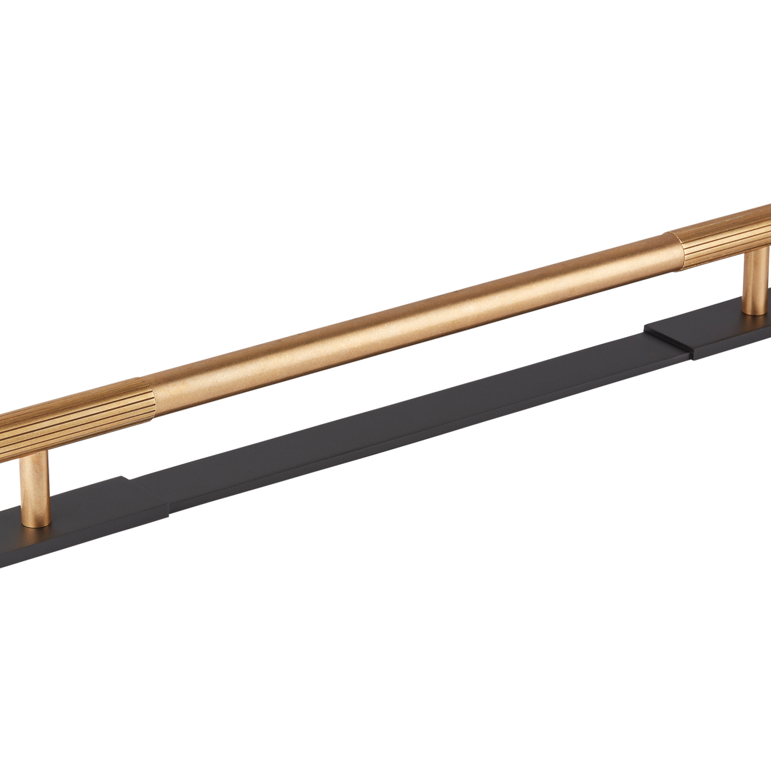 Product shown in our burnished brass (BEL) on matt black (MBL)  finish