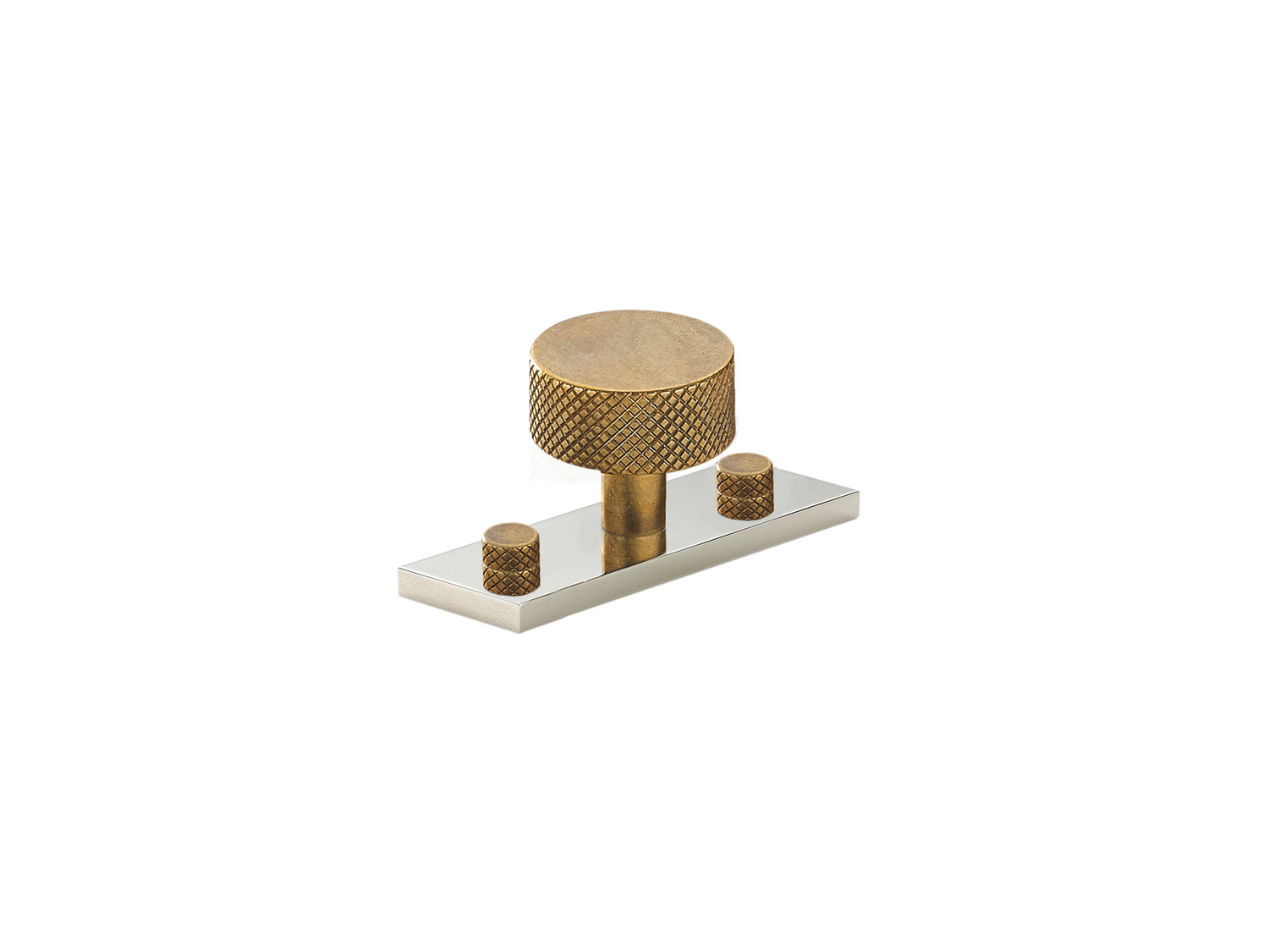 MIX Diamond Knurled Cabinet Knob & Backplate addition Two