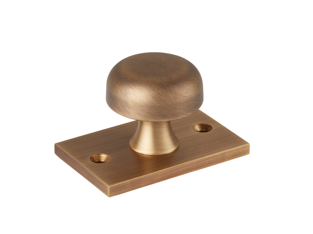 Washwood Cabinet Knob with Backplate