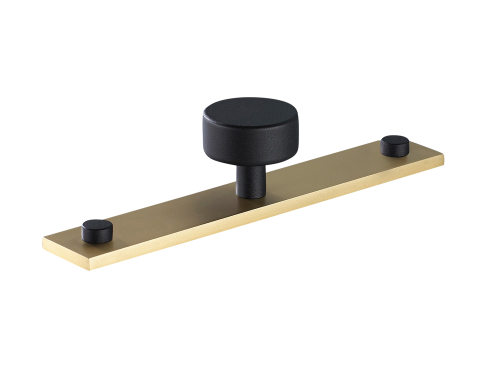 Product shown in our matt black lacquered (MBL) on satin brass satin lacquered finish